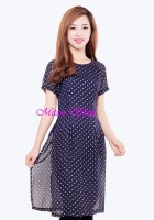 Áo dài cách tân chấm bi
